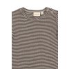 Dětské triko s dlouhým rukávem z merino vlny PETIT PIAO - hnědé Coffee Bean/Dark Off White