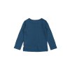 Dětské triko s dlouhým rukávem z merino vlny PETIT PIAO - modré Ensign Blue