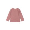 Dětské triko s dlouhým rukávem z merino vlny PETIT PIAO - růžové Nostalgic Rose