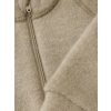 Dětská merino mikina na zip CeLaVi - hnědá Savannah Tan