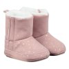 Dětské teplé capáčky z umělé kůže s protiskluzovou podrážkou Sterntaler - 5302512 růžové
