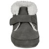 Dětské teplé capáčky z umělé kůže s protiskluzovou podrážkou Sterntaler - 5302510 šedé 542