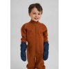 Měkký merino overal pro děti Reima Parvin - hnědý Cinnamon brown