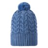 Hřejivý zimní kulich pro děti ze směsi merino vlny s ochranou proti větru Reima Routii - modrá Blue Ocean