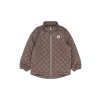 Dětský termo set bunda a kalhoty Mikk-Line - hnědý Chocolate Chip