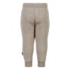 Dětské kalhoty merino fleece Mikk-Line - béžové Melange Offwhite