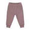 Dětské kalhoty merino fleece Mikk-Line - Twilight Mauve