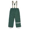 Dětské zimní kalhoty s kšandami 11110 Mikk-Line - zelené Darkest Sprouse