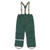 Dětské zimní kalhoty s kšandami 11110 Mikk-Line - zelené Darkest Sprouse