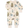Bambusové dětské rostoucí pyžamo (overal) Geggamoja - Pippi Beige