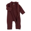 Merino overal s dvojitým dlouhým zipem Mikk-Line - Rum Raisin