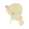Dětský UV klobouk flapper plátno UV50+ STERNTALER - barva žlutá Vanilla