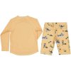 Dětský UV set s dlouhým rukávem Geggamoja - barva žlutá Pippi