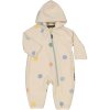 Měkký fleecový overal pro děti Geggamoja - Dots Beige