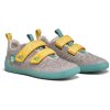 Dětské barefoot tenisky Affenzahn - Sneaker Knit Happy Rhino šedé