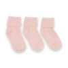 Dětské bezešvé bambusové ponožky 3 páry ONYU - růžová barva Rose Quartz