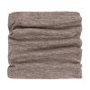 Dvojvrstvý dětský nákrčník ze 100% jemné merino vlny CeLaVi - hnědý Walnut Melange