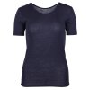 Merino triko dámské krátký rukáv tmavě modrá barva JULIE SAFA