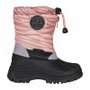 Dětské zimní boty zateplené nepromokavé sněhule růžová zebra TIDE KID/JR EXANI