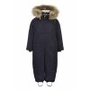 Extra teplá kombinéza pro děti s kožíškem NAVY Mikk-Line