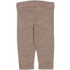 Dětské merino pletené kalhoty Neel hazel melange WHEAT