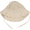 Dětský klobouk proti slunci Chloè fossil flowers dot WHEAT