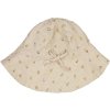 Dětský klobouk proti slunci Chloè fossil flowers dot WHEAT