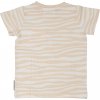 Dětské bambusové tričko s krátkým rukávem Soft beige zebra Geggamoja