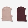 Dětská kukla z merino vlny 2 kusy WHEAT purple