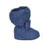 Dětské zimní capáčky s Thinsulate vložkou protiskluzovou podrážkou modré tintenblau melange Sterntaler