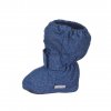 Dětské zimní capáčky s Thinsulate vložkou protiskluzovou podrážkou modré tintenblau melange Sterntaler