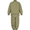 Dětský termo set do deště bunda a kalhoty Duvet Olive Gray Mikk-Line