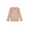 Dětské triko s dlouhým rukávem z merino vlny a bambusu Warm Taupe Mikk-Line
