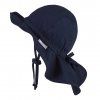 Children's UV flapper hat canvas UV50+ colour blue STERNTALER