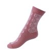 Dámské luxusní protiskluzové merino ponožky s kašmírem růžové SAFA