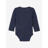 Merino body dětské dlouhý rukáv modré Naval Academy Melaneg CeLaVi