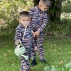 Soft fleece overall for children zebra Geggamoja