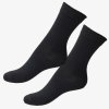 2 páry dámské merino ponožky tenké bez gumičky JOHANNE černé SAFA
