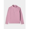 Dětská fleecová mikina rolákového střihu LIGHT PINK 4F