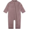 Merino overal na zip bez kapuce ohrnovací růžový Twilight Mauve Mikk-Line NOOS