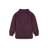 Dětská mikina na zip merino-fleece Huckleberry s manžetou Mikk-Line 50002ML