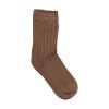 5 párů bambusových dětských ponožek Cocoa Brown Minymo