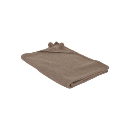 12194 6 detska merino vlnena deka s ousky mikk line hneda