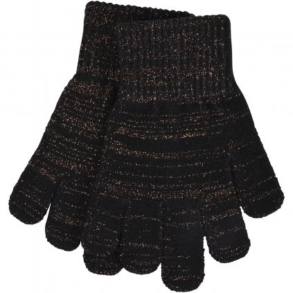 93021 MAGIC Gloves Knit w. lurex Black Main