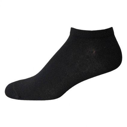 Pánské kotníčkové merino ponožky černé MORTEN SAFA