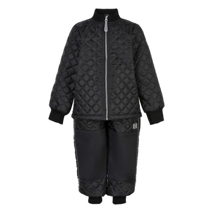 Dětský termo set bunda a kalhoty černý Mikk-Line