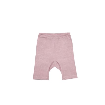 Dětské dívčí kraťasy z merino vlny, bavlny a hedvábí Cosilana růžový melír
