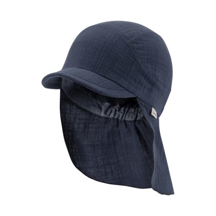 Dětský UV klobouk s plachetkou z bio mušelínu UV 50+ 1522515 STERNTALER_barva modrá