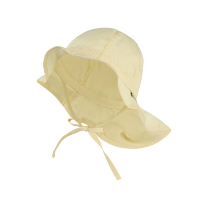 Dětský UV klobouk flapper plátno UV50+ STERNTALER - barva žlutá Vanilla