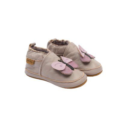 Dětské bačkůrky (capáčky) kožené Mikk-Line 2001ML - Butterfly